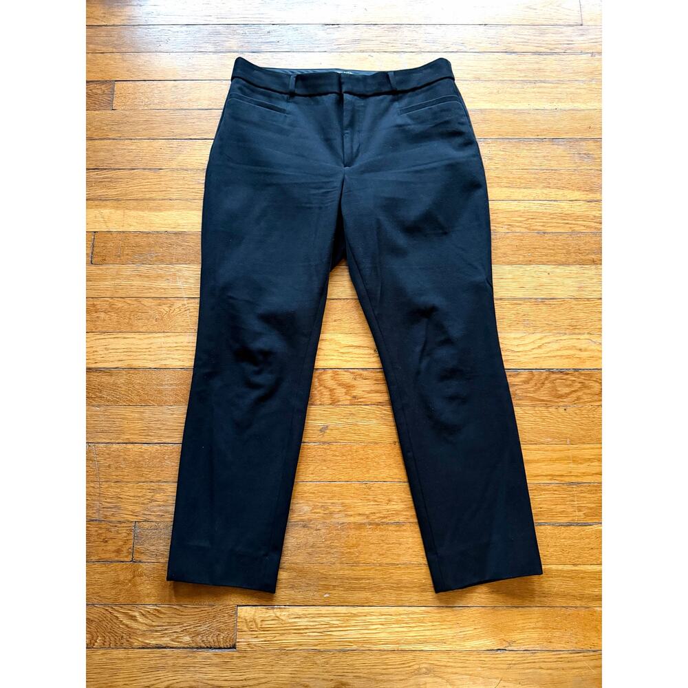 BANANA REPUBLIC 'Sloan' Black Stretch Trousers Women sz 8S